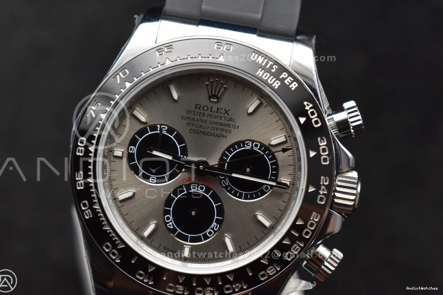 Black on 126519 Strap (Weighted) Gray Best 811 QF BestValue V6 Edition Daytona SH4131 Dial Oysterflex 1:1 1106